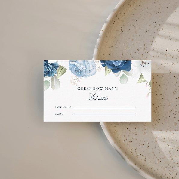 Dusty Blue Floral  Guess How Many Enclosure