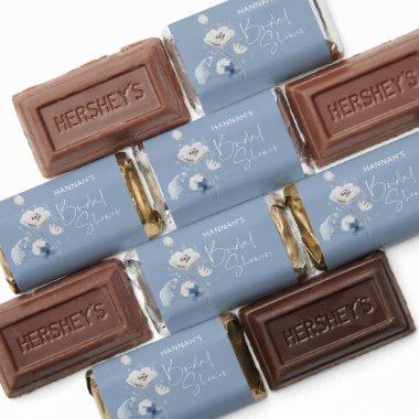 Dusty Blue Floral  Hershey's Miniatures