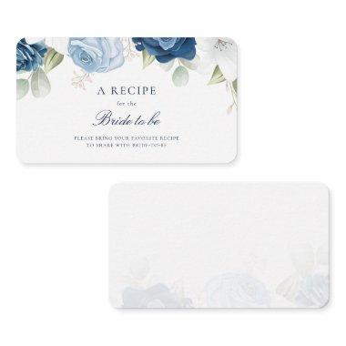 Dusty Blue Floral  Special Recipe Enclosure