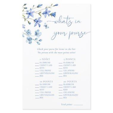 Dusty Blue Floral In Your Purse  Game