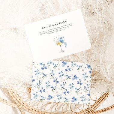 Dusty Blue Floral Pearls & Prosecco  Enclosure