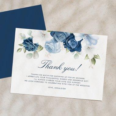 Dusty Blue Floral Something Blue Before I Do Thank You