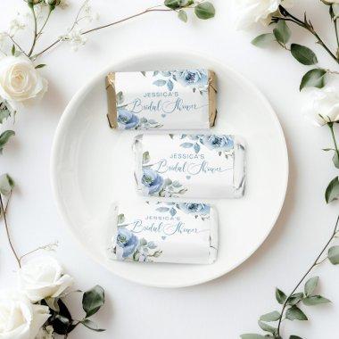 Dusty blue floral Something blue bridal Hershey's Miniatures