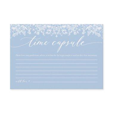 Dusty Blue Floral Time Capsule
