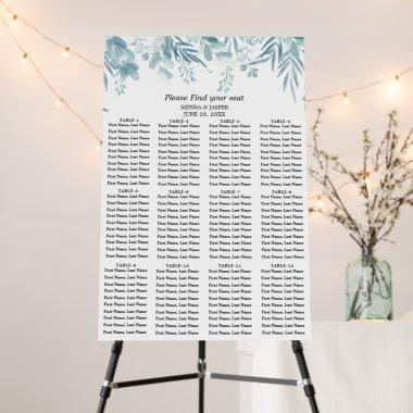 Dusty Blue Greenery Wild Meadow 12 Tables Foam Board