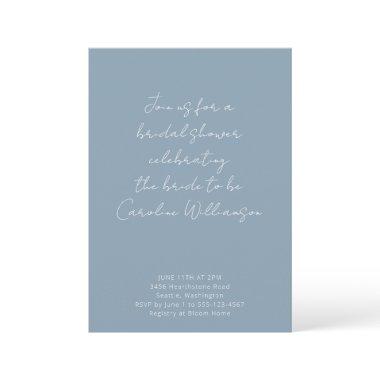 Dusty Blue Handwriting Script Custom