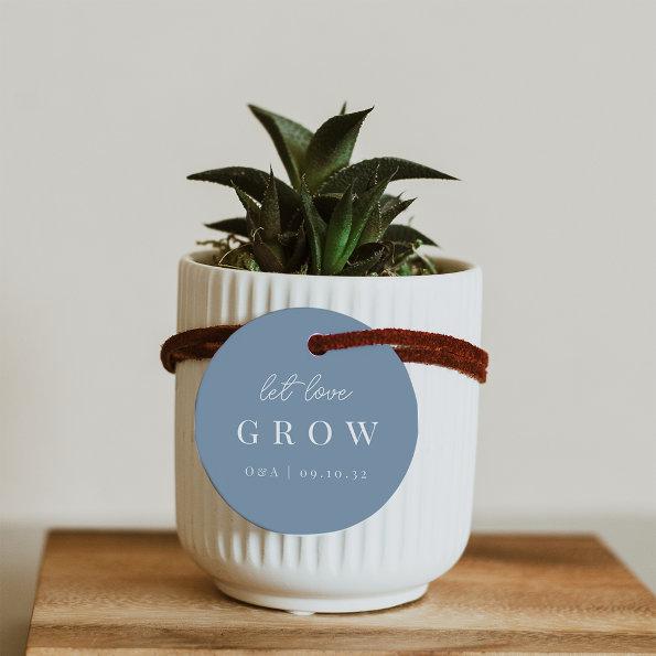 Dusty Blue | Let Love Grow Plant or Seed Favor Tags