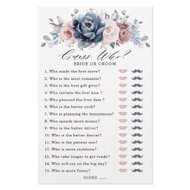 Dusty Blue Mauve Rose Pink Slate Guess Who Game