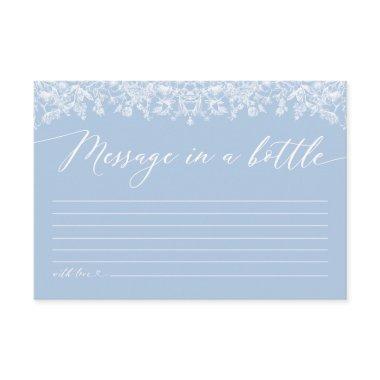 Dusty Blue Message in a Bottle  Game Enclosure