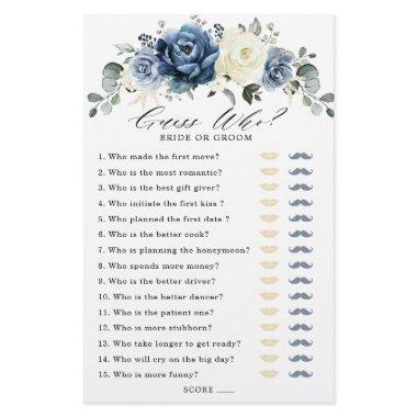 Dusty Blue Navy Champagne Ivory  Game