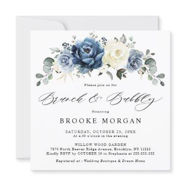 Dusty Blue Navy Champagne Ivory Brunch and Bubbly