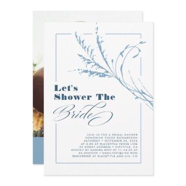 Dusty Blue Pampas Grass Boho  Photo