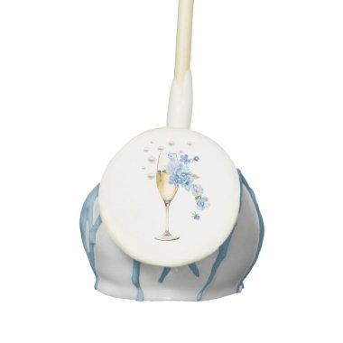 Dusty Blue Pearls & Prosecco  Favor