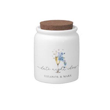 Dusty Blue Prosecco Date Night Jar