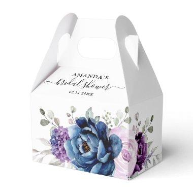 Dusty Blue Purple Lilac Blooms  Favor Boxes