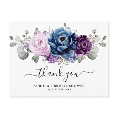 Dusty Blue Purple Lilac Bridal Shower Thank you  PostInvitations