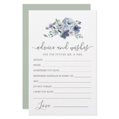 Dusty Blue Rose Floral Advice and Wishes