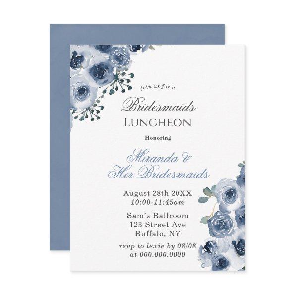 Dusty Blue Sage Peony Bridesmaids Luncheon