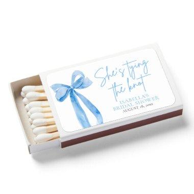 Dusty Blue She's Tying the Knot  Matchboxes
