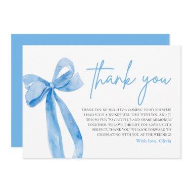 Dusty Blue She's Tying the Knot Thank You