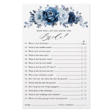 Dusty Blue Slate Navy Floral  game