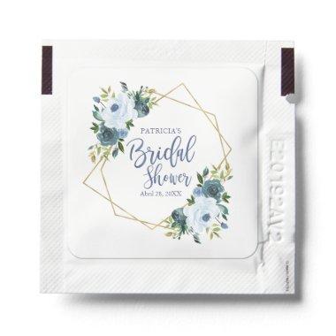 Dusty Blue Watercolor Floral  Hand Sanitizer Packet