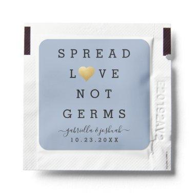 Dusty Blue Wedding Personalized Hand Sanitizer Packet