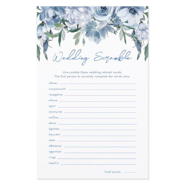 Dusty Blue Wedding Scramble  Game