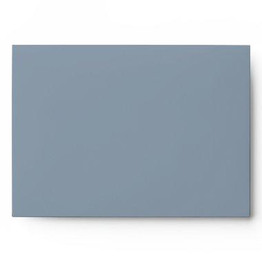 Dusty Blue Weddings Simple Minimal Elegant Custom Envelope