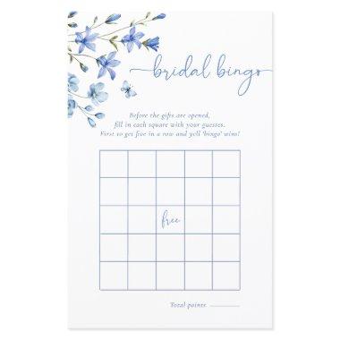 Dusty Blue Wildflower Bingo  Game