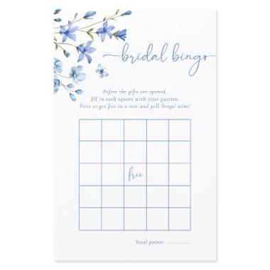 Dusty Blue Wildflower Bingo Bridal Shower Game