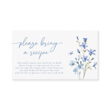 Dusty Blue Wildflower  Recipe Request Enclosure