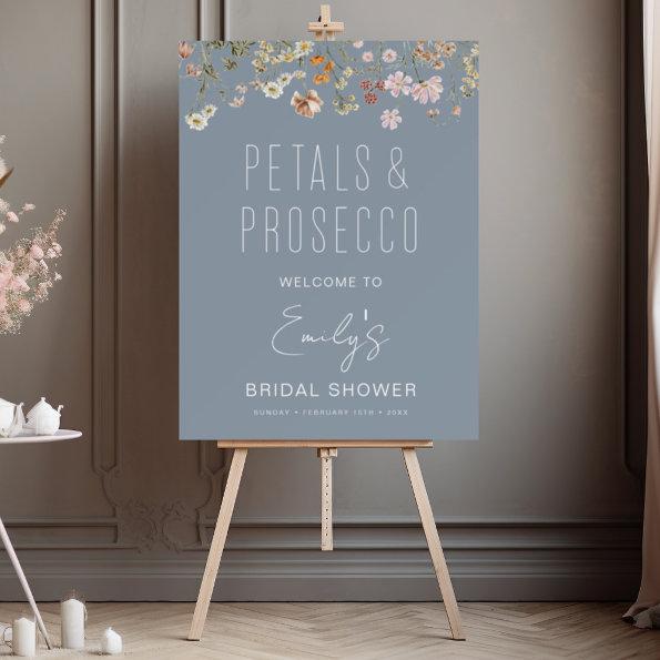 Dusty Blue Wildflower  Welcome Foam Board