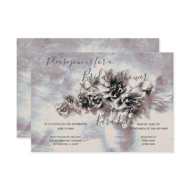 Dusty-Blush and Gray Rose Bouquet