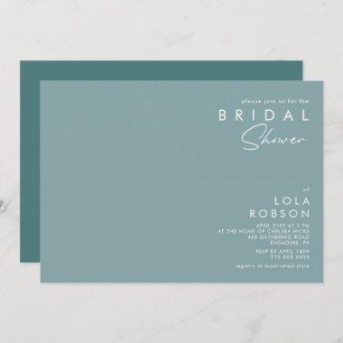 Dusty Boho | Blue and Green Bridal Shower Invitations