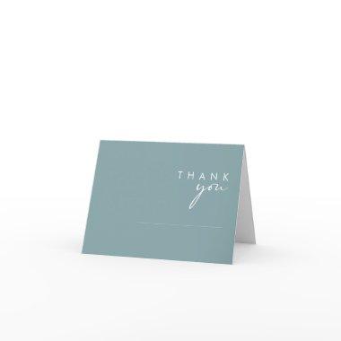 Dusty Boho | Blue and Green Thank You Invitations