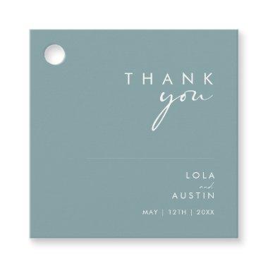 Dusty Boho | Blue and Green Thank You Favor Tags