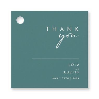 Dusty Boho | Green and Blue Thank You Favor Tags
