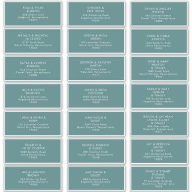 Dusty Boho | Green Guest Address Labels