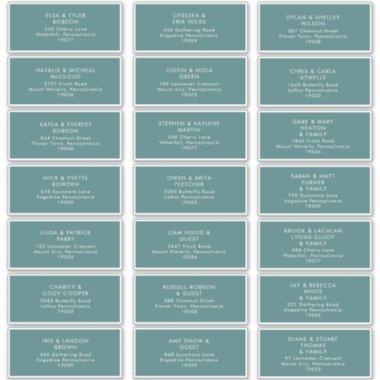 Dusty Boho | Green Guest Address Labels