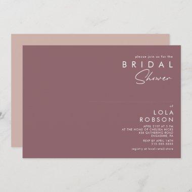 Dusty Boho | Purple and Rose Bridal Shower Invitations