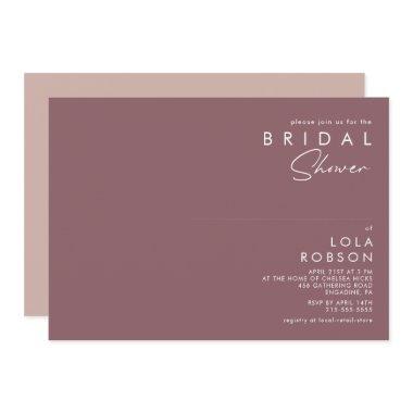 Dusty Boho | Purple and Rose Bridal Shower Invitations