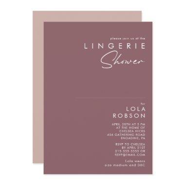 Dusty Boho | Purple and Rose Lingerie Shower
