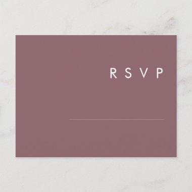 Dusty Boho | Purple Wedding RSVP PostInvitations