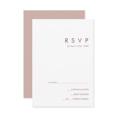 Dusty Boho | Rose and Purple RSVP Card