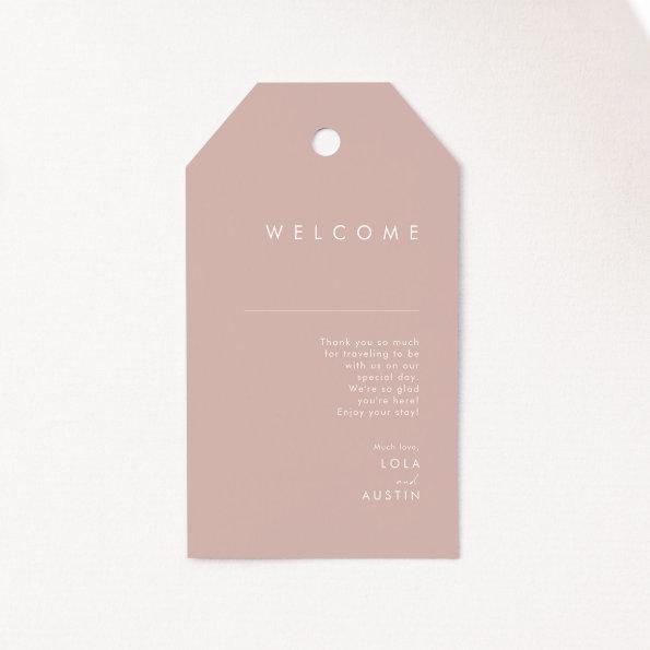 Dusty Boho | Rose Wedding Welcome Gift Tags