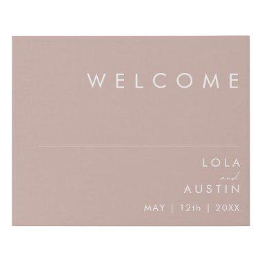 Dusty Boho | Rose Welcome Faux Canvas Print