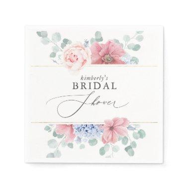 Dusty Pink and Blue  Napkins