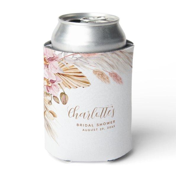 Dusty Pink Boho Pampas Grass |  Can Cooler