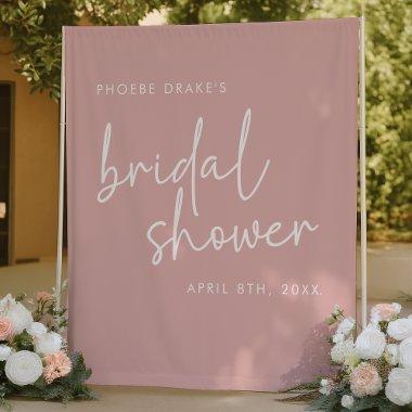 Dusty Pink Minimal Script  Backdrop